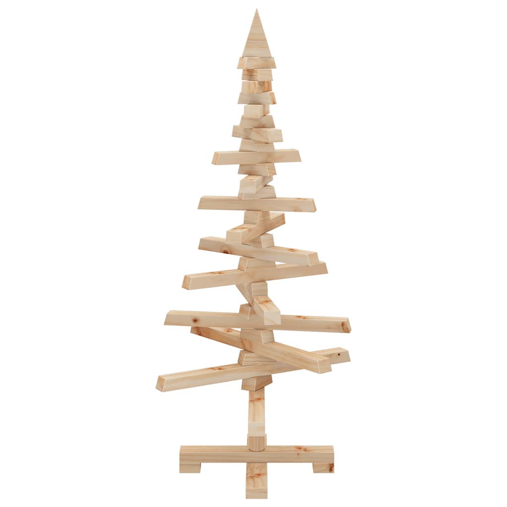 Wooden Christmas Tree for Decoration 90 cm Solid Wood Pine